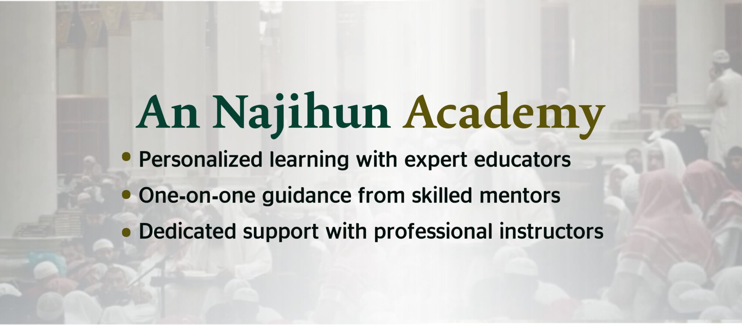 An Najihun Academy Banner